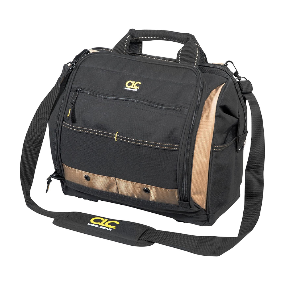 Custom Leather Craft Multi-Compartment Tool Carrier from Columbia Safety